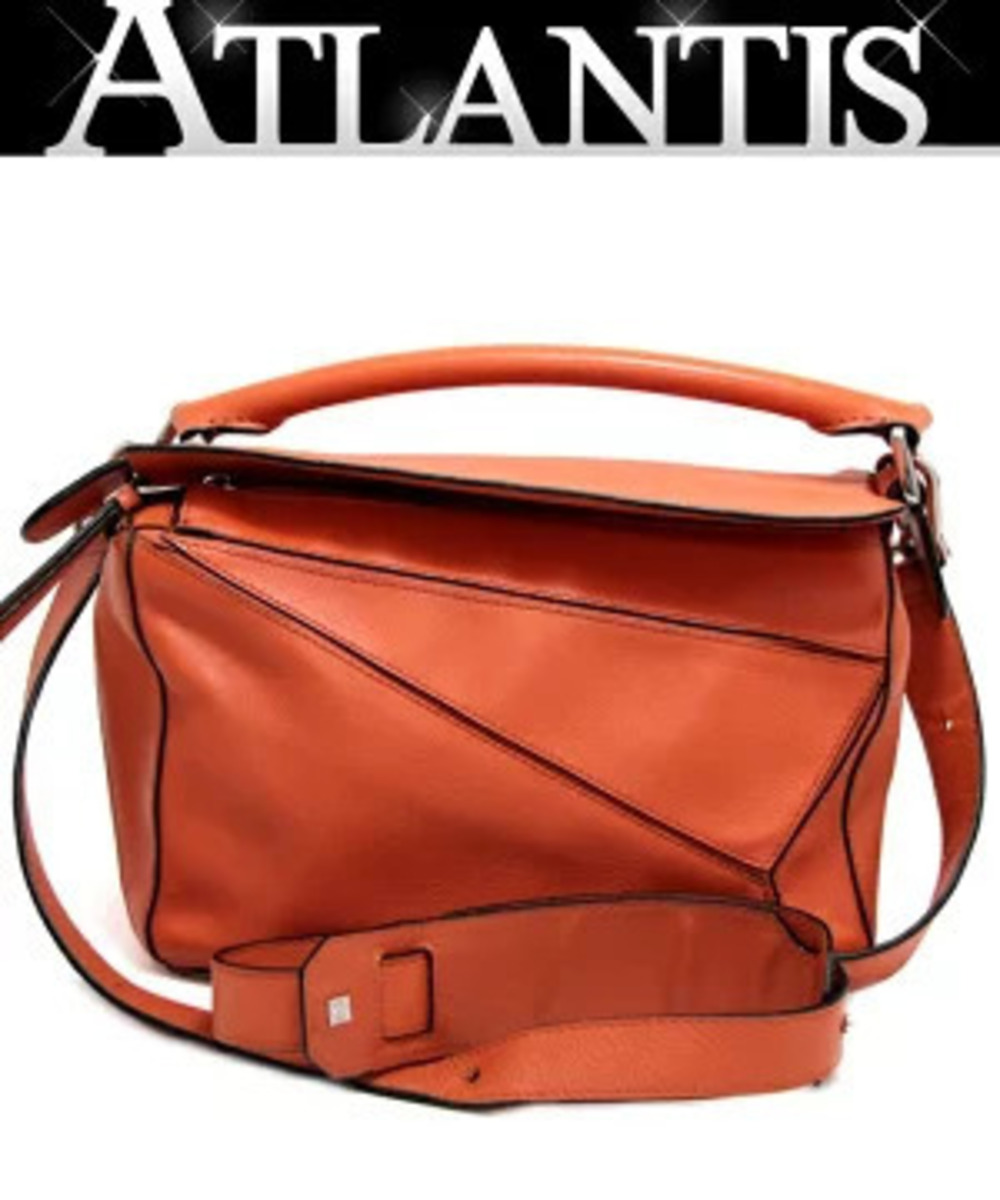 Loewe Puzzle Bag Orange Leather